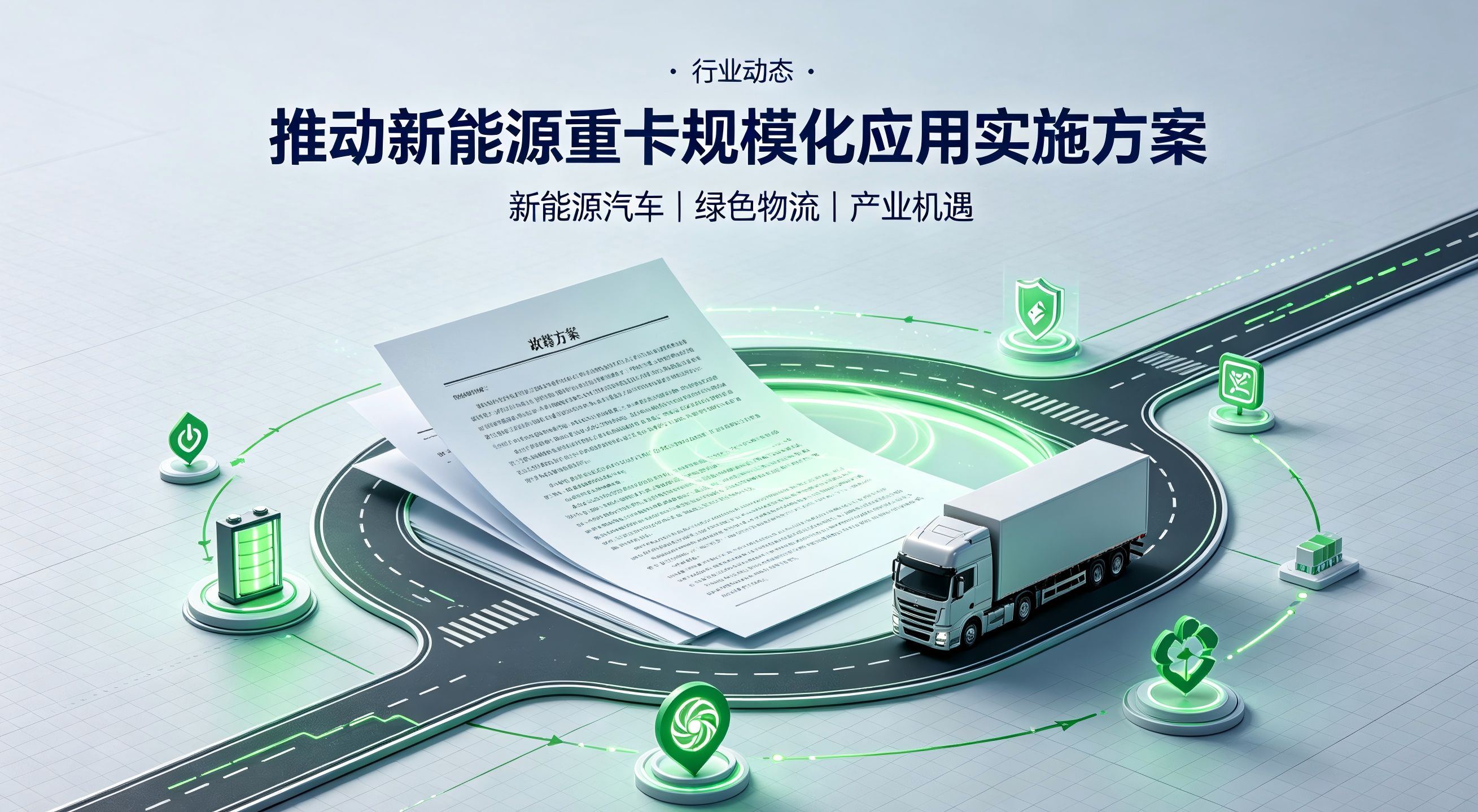 关于印发《推动新能源重卡规模化应用实施方案》的通知